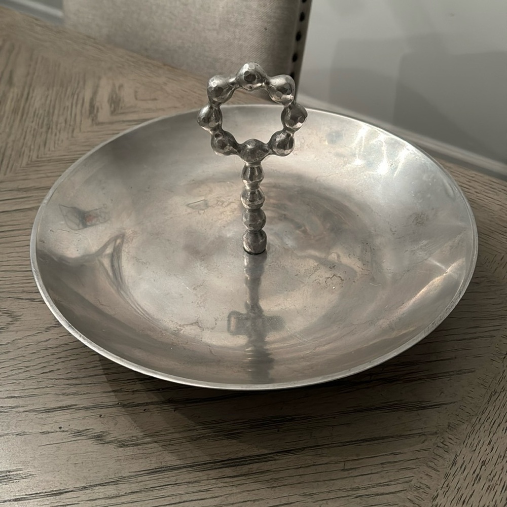 THRESHOLD SILVER SERVING BOWL